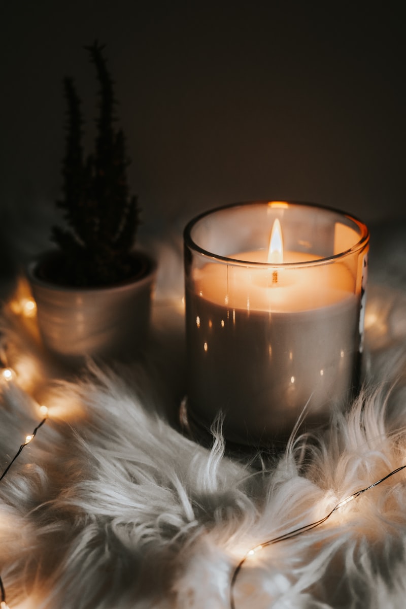 Candle and mini decor